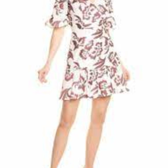 💐 🏵 HOST PICK 💐 REBECCA TAYLOR NEW w/TAGS : Amea Floral Ruffle Dress - Picture 12 of 13